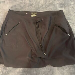 tek gear Women's Black Skort with Zip Pockets